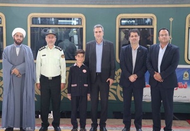 راه‌ اندازی قطار نظم و دوستی در اداره کل راه‌ آهن شمال٢
