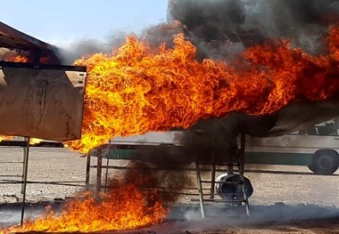اجرای نخستین مانور دوسالانه طرح اضطراری کامل در فرودگاه رفسنجان