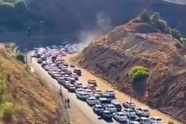 وضعیت جاده چالوس و جاده هراز هم اکنون آنلاین؛ توقف ایستایی ۳ کیلومتری کندوان