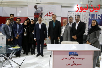 بازدید سعید رسولی از غرفه تین نیوز در نمایشگاه ریلی