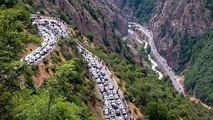 آخرین وضعیت ترافیکی جاده‌ های کشور: ترافیک سنگین در جاده چالوس و آزادراه کرج به قزوین