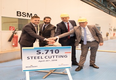 First Steel Cut for P&O Cruises’ Newest Ship
