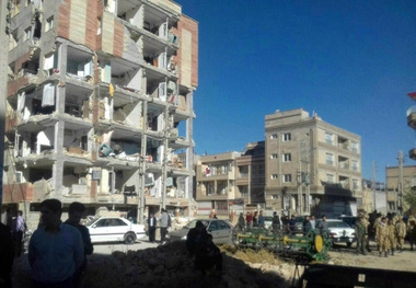 تشریح تخریب بالای مسکن مهر کرمانشاه