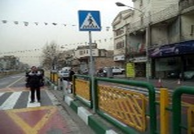 نصب و نوسازی المان های ترافیکی در شمالغرب تهران
