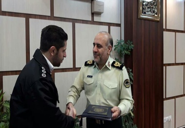 تقدیر از افسر وظیفه‌شناس
