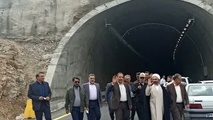  تونل شماره ۱ راه کربلا در مسیر ایلام - مهران زیربار ترافیک رفت