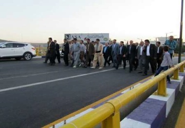 پل تقاطع غیر همسطح مرزبانان بانه افتتاح شد