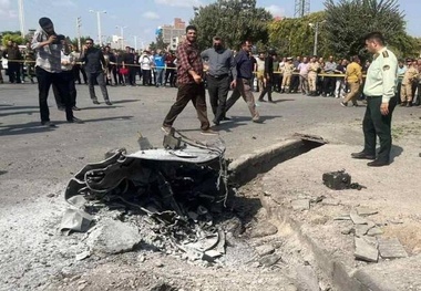 سقوط شی ناشناس در گرگان + عکس و فیلم