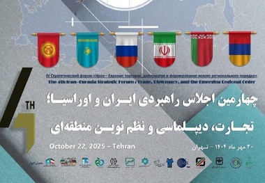 برگزاری نشست راهبردی ایران و اوراسیا با تمرکز بر تجارت و نظم نوین منطقه ای 
