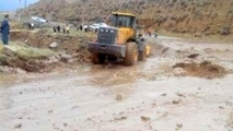 سیل راه ارتباطی پنج روستای جلفا را مسدود کرد