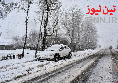 بارش سنگین برف در گیلان