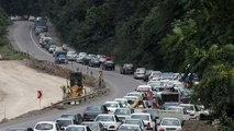 ترافیک سنگین در آزادراه تهران  شمال