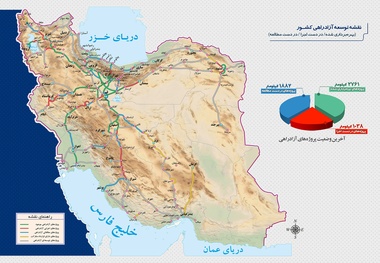نقشه توسعه شبکه بزرگراهی و آزاد راهی کشور