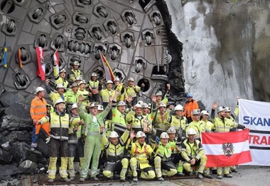 Norway celebrates Ulriken tunnel breakthrough 