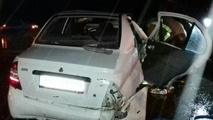 واژگونی خودرو در بزرگراه حکیم جان دو نفر را گرفت