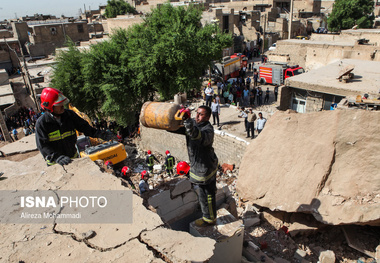 ریزش کوه در منطقه 