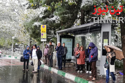 برف و ترافیک تهران