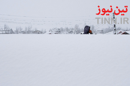 بارش سنگین برف در گیلان