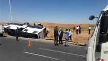  واژگونی اتوبوس اردبیل به تهران‌ 39 مصدوم به جا گذاشت