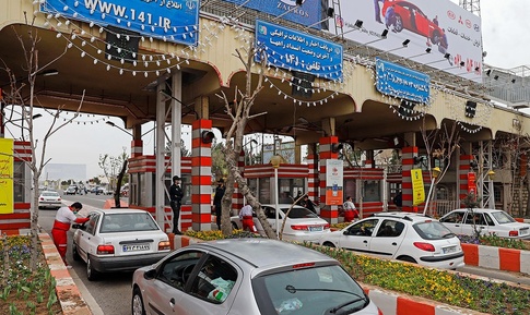 ترافیک عوارضی تهران برای تست کرونا