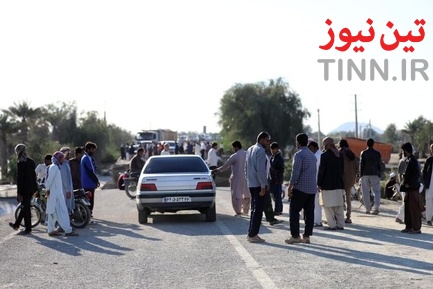 مناطق سیل زده جاسک