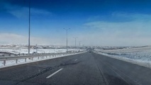 گزارش تصویری | بارش برف در گردنه کویین و آزادراه قزوین رشت 