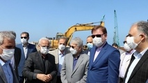 بازدید رئیس سازمان برنامه و بودجه از پروژه راه آهن رشت - کاسپین