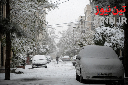 بارش اولین برف پاییزی در تهران