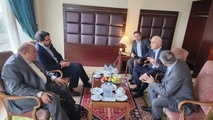 استقبال وزیر راه و شهرسازی از معاون نخست‌ وزیر آذربایجان در نقطه صفر مرزی 