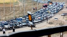 ترافیک سنگین در آزادراه کرج-تهران