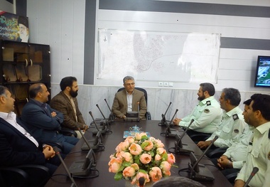 برگزاری جلسه مشترک مدیر کل و پلیس راه آهن اراک به مناسبت اربعین 
