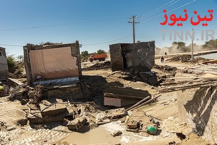 خسارت سیل در روستاهای« زرآباد سیستان و بلوچستان»