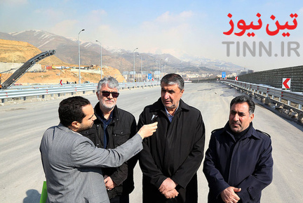 بازدید وزیر راه و شهرسازی از منطقه یک آزادراه تهران - شمال