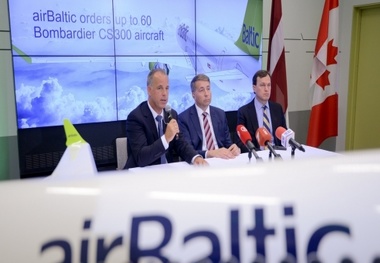 AirBaltic buys up to 60 more CS300s
