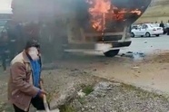 حادثه مرگبار در گردنه زاغه؛ سوختن راننده و دو شاگرد کامیون