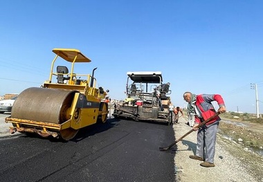 آسفالت ۵۵ کیلومتر از ۱۱۳ کیلومتر محور سلطانیه به قیدار و همدان 