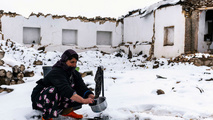 بخش قطور شهرستان خوی یک هفته پس از زلزله 5.8 ریشتری