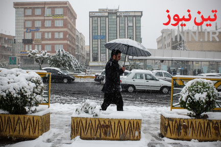 بارش اولین برف پاییزی در تهران
