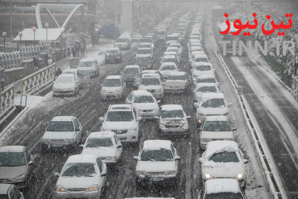 بارش اولین برف پاییزی در تهران
