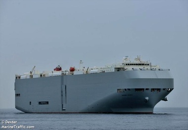 Reports: K-Line Car Carrier on Fire in South China Sea