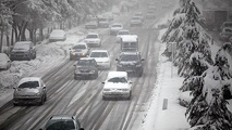 بارش برف و باران و لغزندگی راه‌ های البرز
