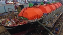 نخستین FLNG تبدیلی جهان به‎آب‎انداخته شد