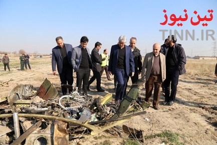 بازدید مدیر فرودگاه امام از محل سقوط هواپیمای مسافربری بویینگ ۷۳۷ متعلق به خطوط هوایی اوکراین
