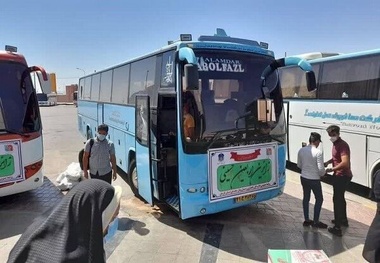 عزیمت ۵۲۳ نفر زائر به مشهد مقدس توسط ناوگان مسافری استان اردبیل 