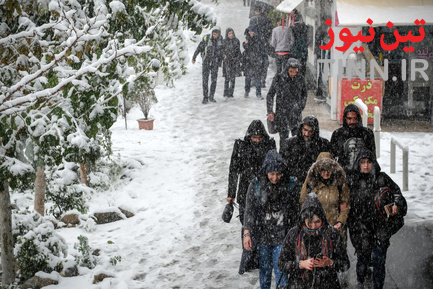 بارش اولین برف پاییزی در تهران