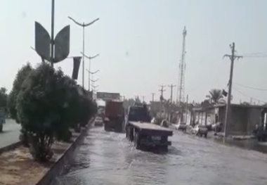 فیلم| آبگرفتگی خیابان
