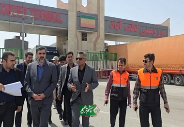 بازدید رئیس سازمان راهداری از پایانه مرزی لطف آباد