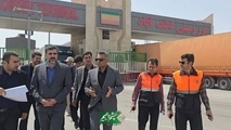 بازدید رئیس سازمان راهداری از پایانه مرزی لطف آباد