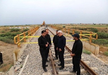 بازگشت سریع پل ریلی آق تکه خان در استان گلستان به مدار بهره برداری/ بازسازی اساسی ادامه دارد 