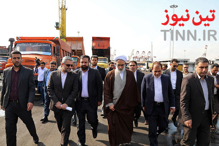 بازدید دادستان کل کشور از بندر شهید رجایی